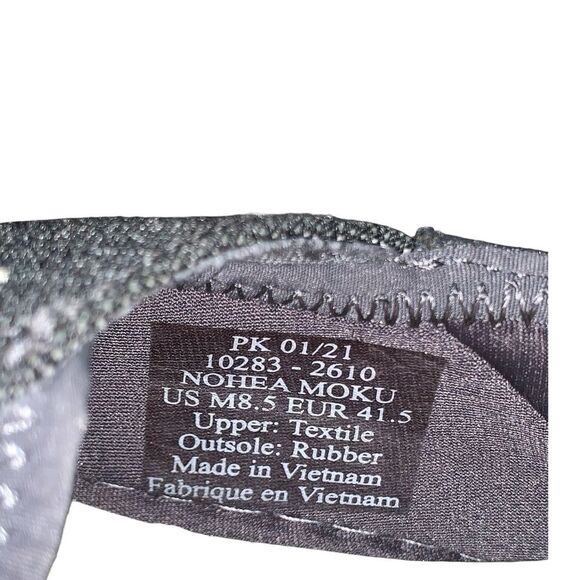 OluKai Nohea Moku Men's Boat Shoes Charcoal Gray Size 8.5 - Picture 2 of 10